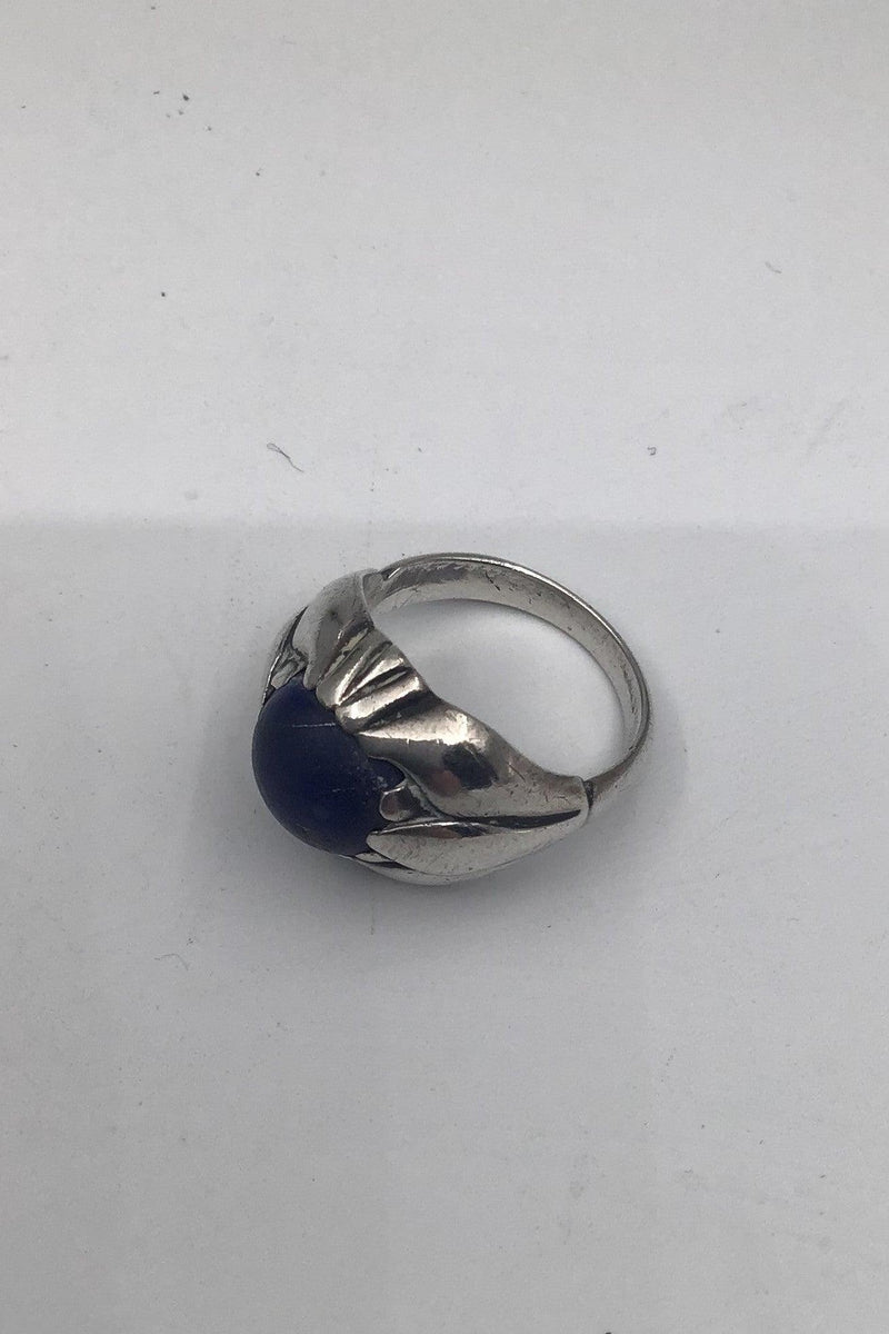 Georg Jensen Sterling Sølv Ring No. 59 Lapis Lazuli 1930-1945 - Danam Antik