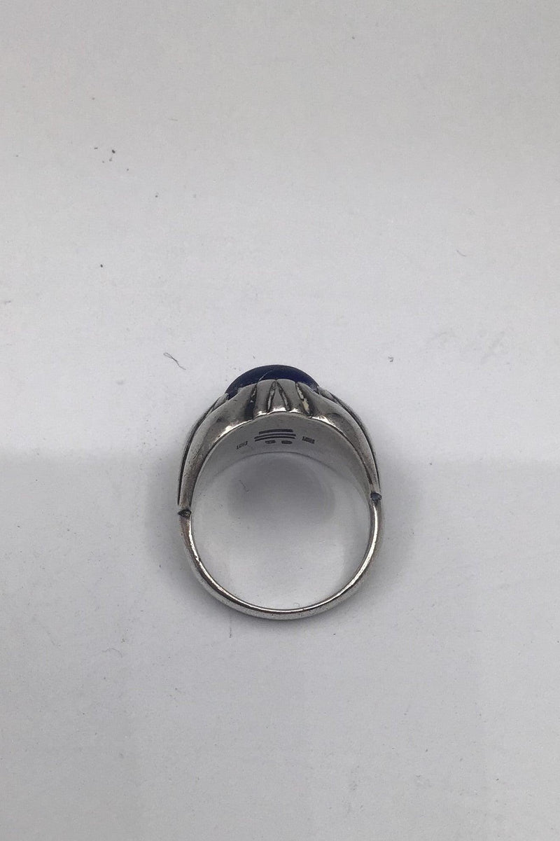 Georg Jensen Sterling Sølv Ring No. 59 Lapis Lazuli 1930-1945 - Danam Antik