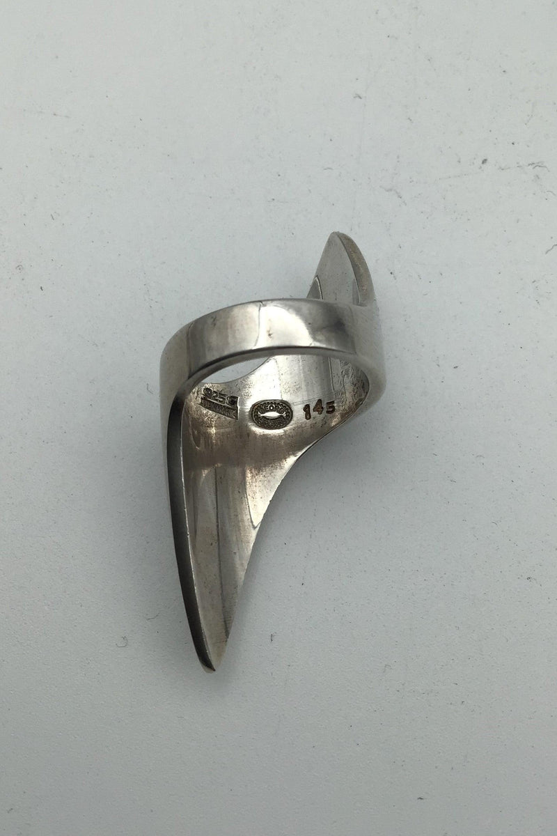 Georg Jensen Sterling Sølv Moderne Ring No 145 - Danam Antik