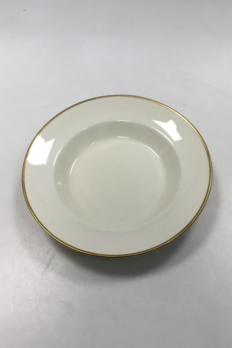 Royal Copenhagen Glat Creme stel Dybtallerken No 9590 - Danam Antik