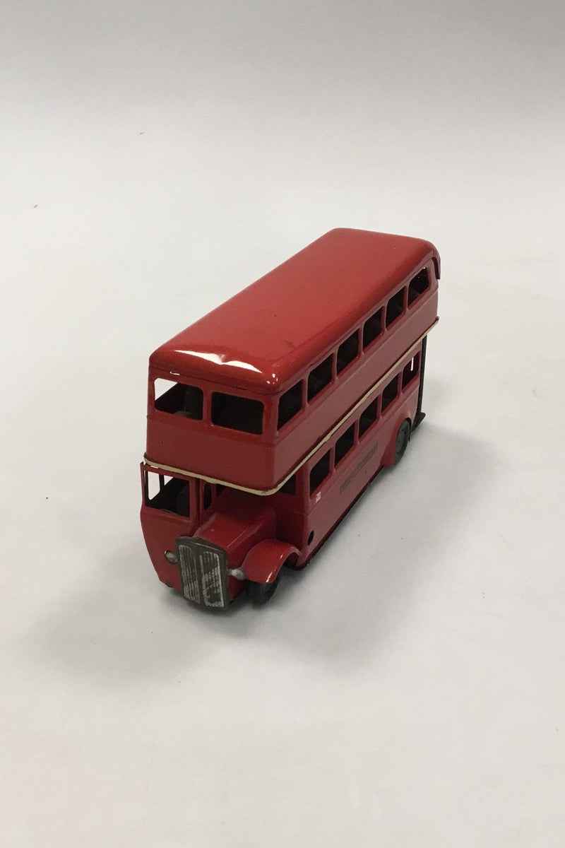 Minic toys Tri-Anc Model af engelsk dobbeltdækkerbus med optræ - Danam Antik