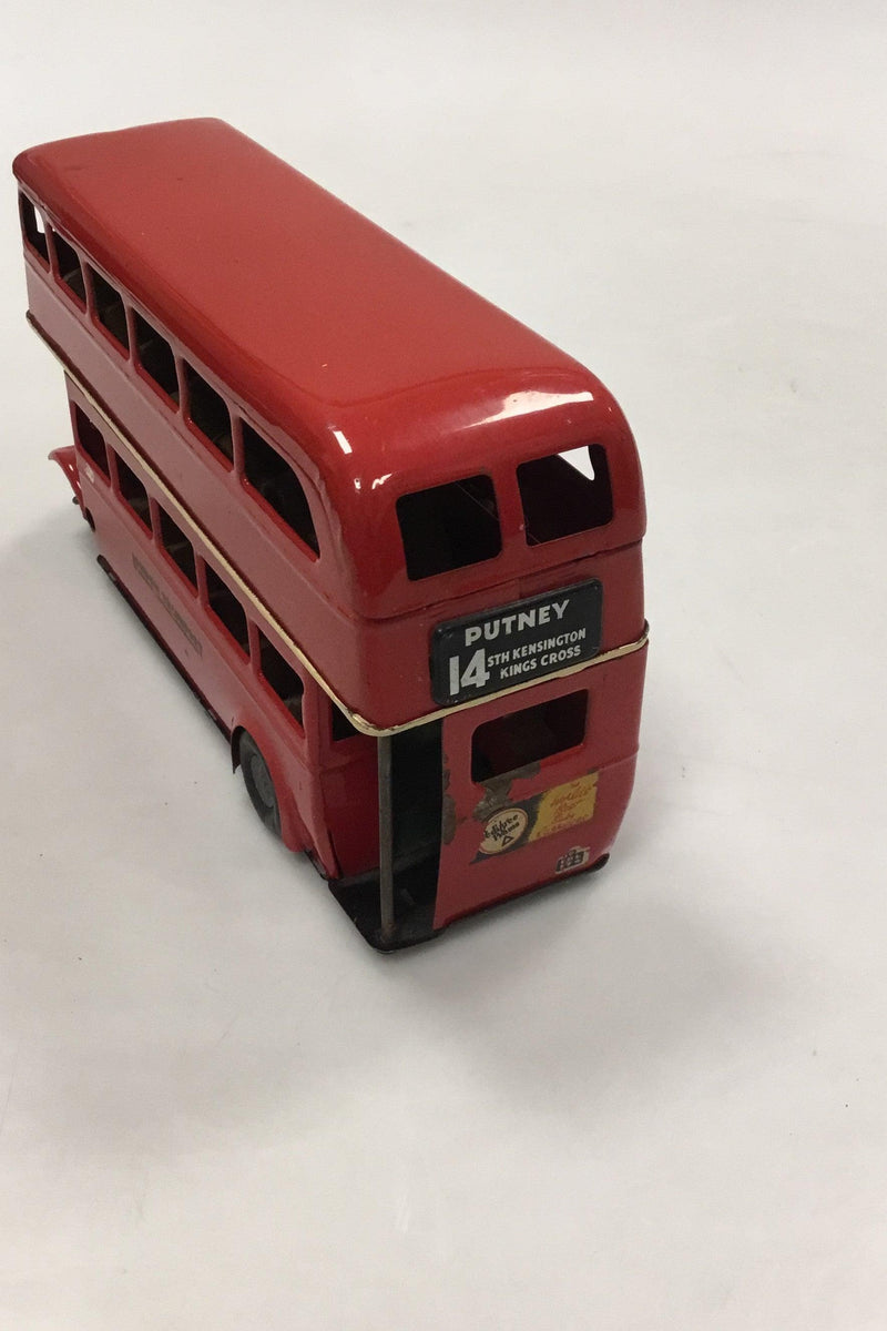 Minic toys Tri-Anc Model af engelsk dobbeltdækkerbus med optræ - Danam Antik