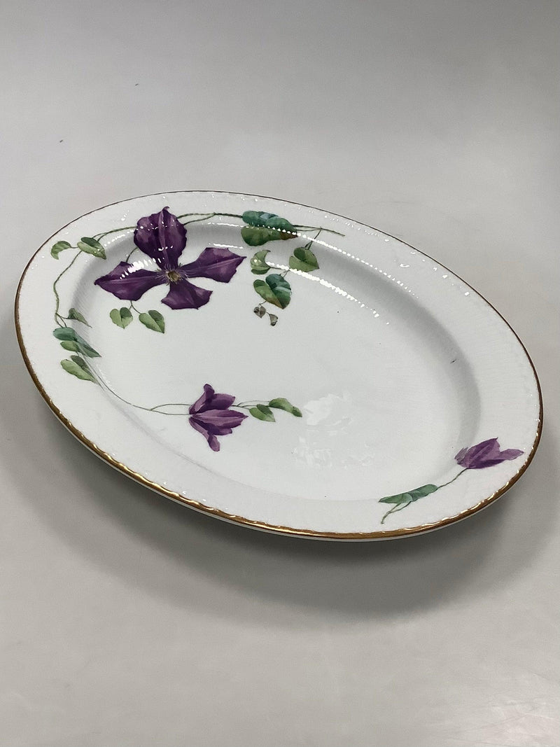 Royal Copenhagen Musselmalet Art Nouveau Blomster Stort Serveringsfad - Danam Antik