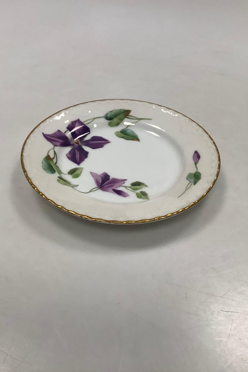 Royal Copenhagen Musselmalet Art Nouveau Blomster Kagetallerken - Danam Antik