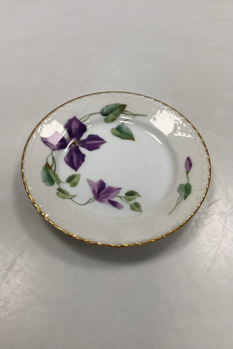 Royal Copenhagen Musselmalet Art Nouveau Blomster Kagetallerken - Danam Antik