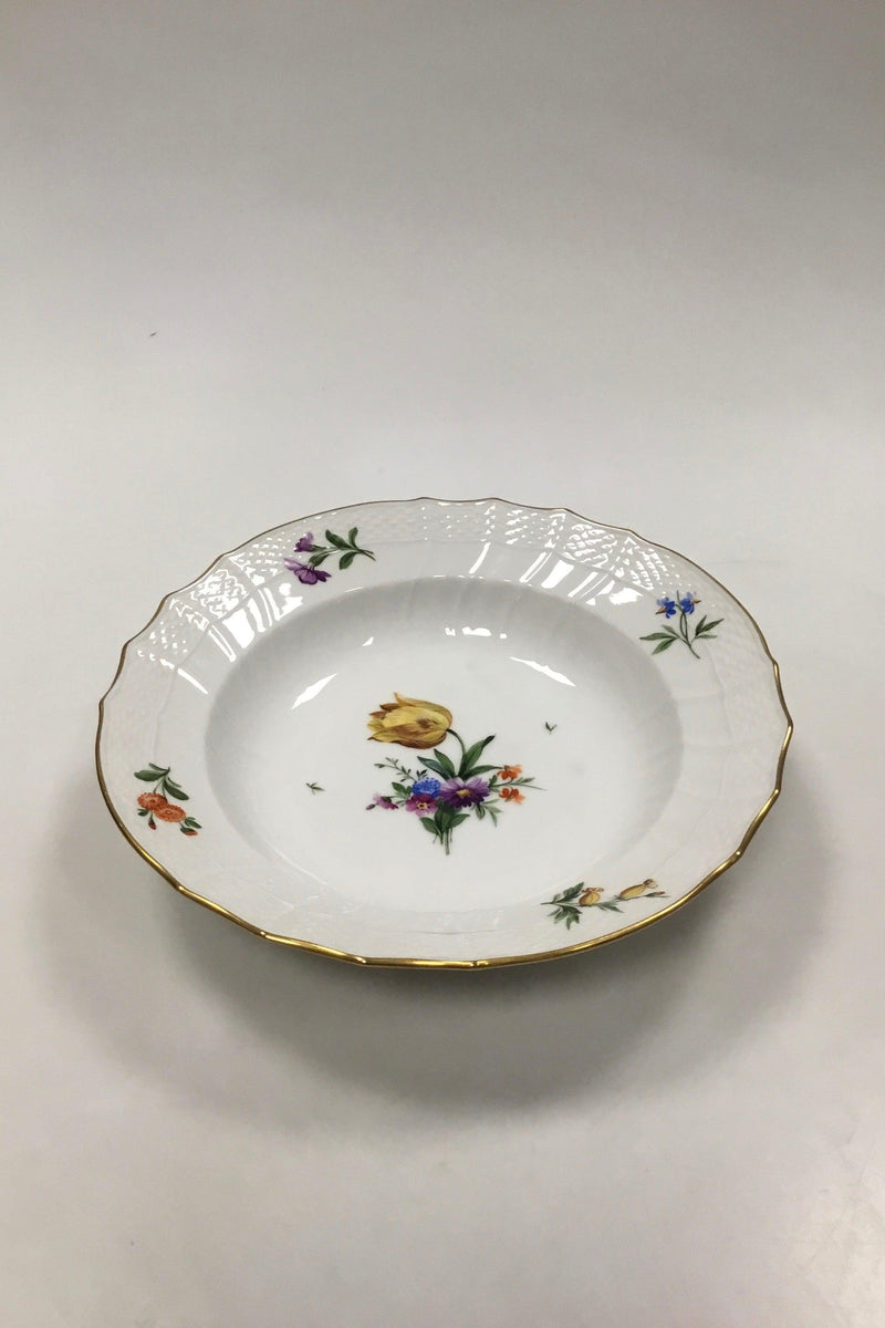 Royal Copenhagen Saksisk Blomst Let Dybtallerken No 1616 - Danam Antik