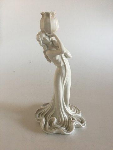 Bing & Grøndahl Art Nouveau lampe formet som dame No 2/1525 - Danam Antik