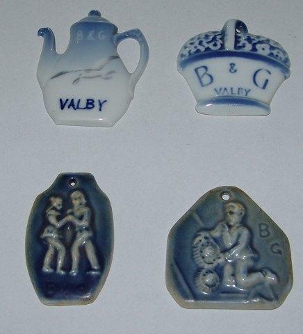 Bing & Grøndahl Porcelæns Reklame Skilte 1900-1940 - Danam Antik