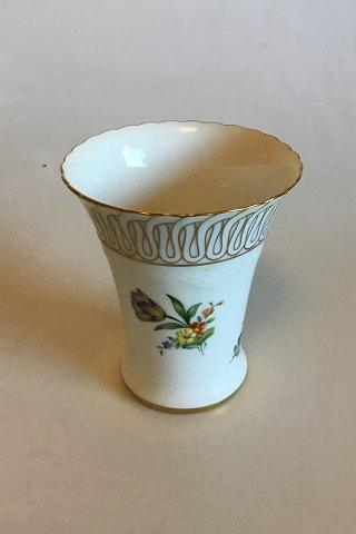 Bing & Grøndahl Saksisk Blomst, Hvid Vase No 186 - Danam Antik