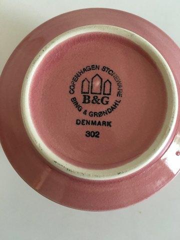 Bing & Grøndahl Stentøj Rosa Cordial/Palet Sukkerskål No 302 - Danam Antik