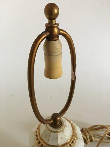 Bing & Grøndahl Tegner lampe med guld decoration No 1108 KG - Danam Antik