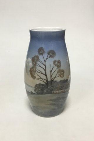 Bing & Grøndahl Vase med landskab No 575/5247 - Danam Antik