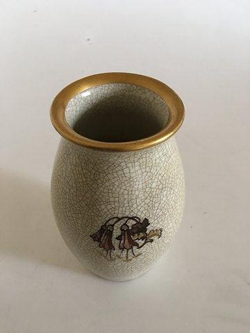 Dahl Jensen Unika Vase af Frida Larsen No 98/327 - Danam Antik