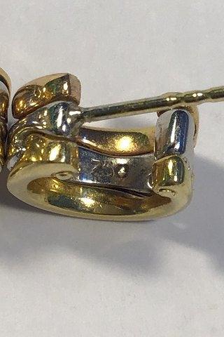 Georg Jensen 18K Guld Ørestikker Fusion - Danam Antik