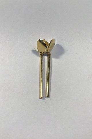 Georg Jensen 18K Guld Ørestikker No 1445 - Danam Antik