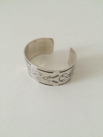 Georg Jensen Armbånd med Viking, Indianer motiv udført i Sterling Sølv No 64 - Danam Antik