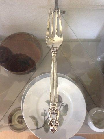 Georg Jensen Konge Sterling Sølv Frokost Gaffel No 022 - Danam Antik