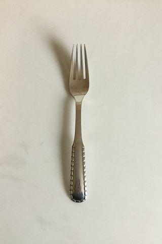 Georg Jensen Perle Sterling Sølv Spisegaffel No 002 - Danam Antik