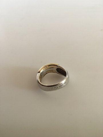 Georg Jensen Ring No. 347 i Sterling Sølv og Guld af Minas Spiridis - Danam Antik