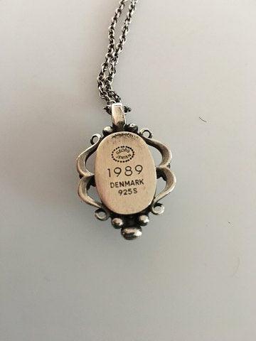 Georg Jensen Sterling Sølv Årssmykke vedhæng 1989 - Danam Antik