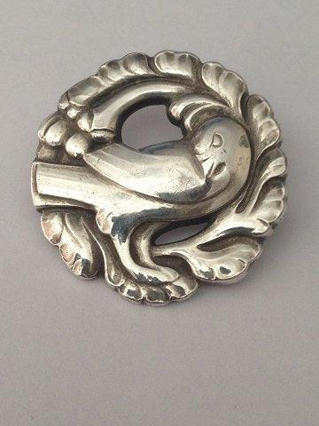 Georg Jensen Sterling Sølv Broche Due No 134 fra 1933-1944 - Danam Antik