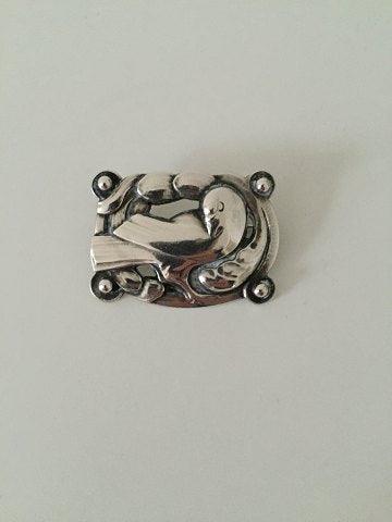 Georg Jensen Sterling Sølv Broche med Due No 209 - Danam Antik