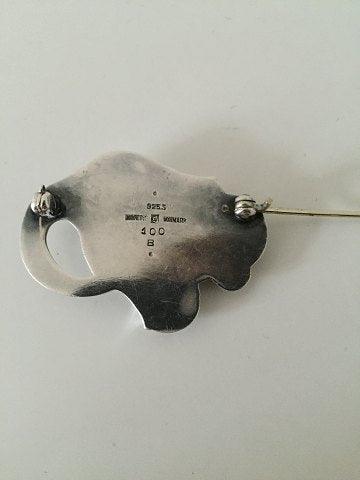 Georg Jensen Sterling Sølv Broche No 100B - Danam Antik