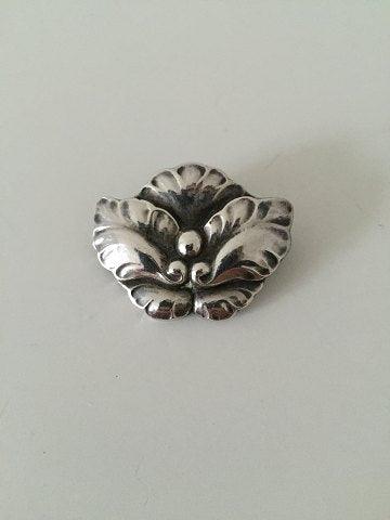 Georg Jensen Sterling Sølv Broche No 107 - Danam Antik