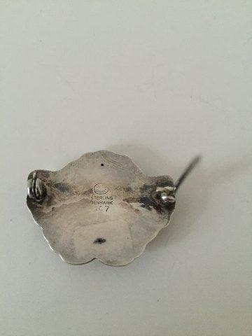 Georg Jensen Sterling Sølv Broche No 107 - Danam Antik