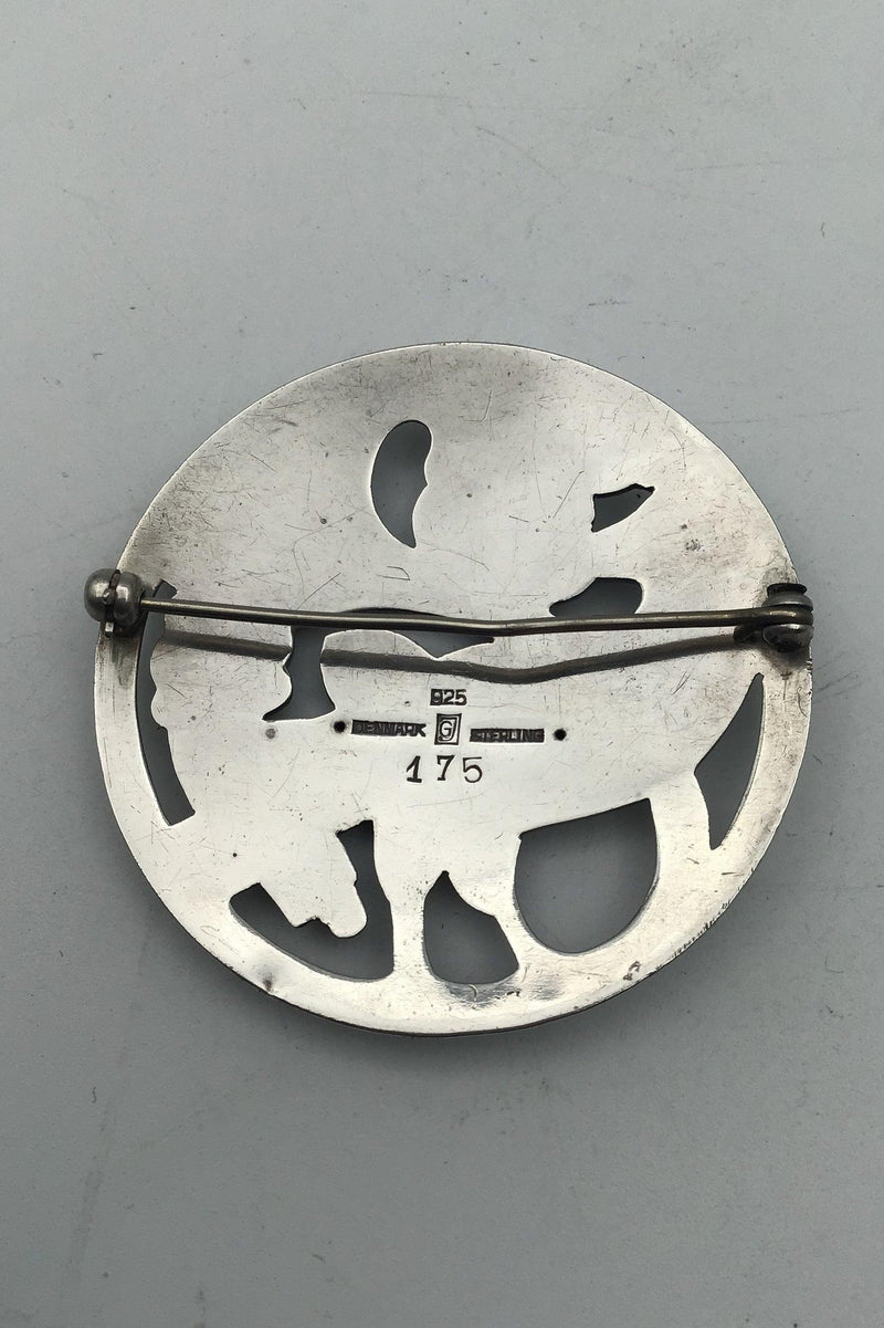 Georg Jensen Sterling Sølv Broche No 175 - Danam Antik