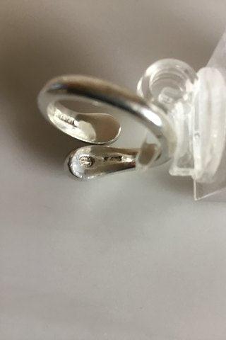 Georg Jensen Sterling Sølv Bypass Ring No 411 - Danam Antik