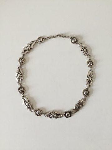 Georg Jensen Sterling Sølv Halskæde No 10 fra 1910-1925 - Danam Antik