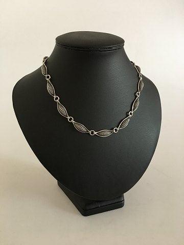 Georg Jensen Sterling Sølv Halskæde No 425 designet af Lene Munthe - Danam Antik