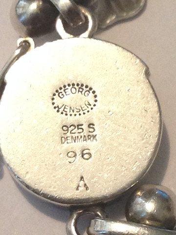 Georg Jensen Sterling Sølv Halskæde og armbånd No 96 og 96A - Danam Antik