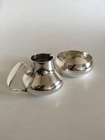 Georg Jensen Sterling Sølv Henning Koppel Te og Kaffesæt med Bakke No 1017 - Danam Antik