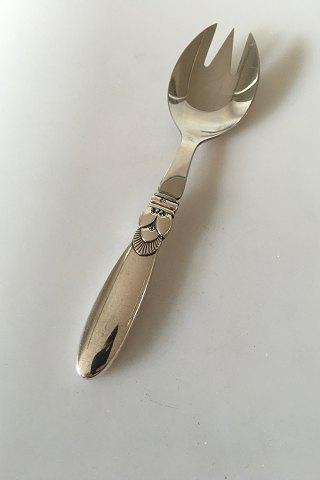 Georg Jensen Sterling Sølv Kaktus Serveringsgaffel - Danam Antik