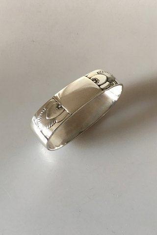 Georg Jensen Sterling Sølv Kaktus Servietring No 81A - Danam Antik