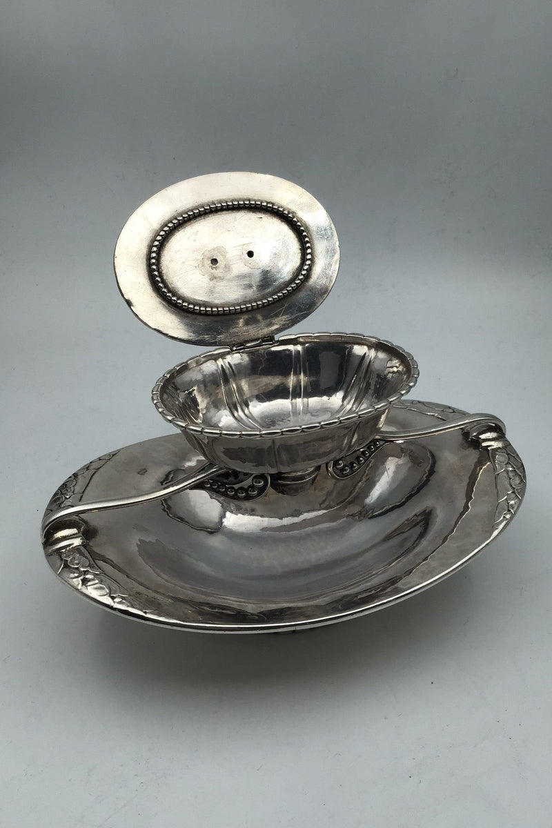 Georg Jensen Sterling Sølv Kaviar Serveringsskål No. 22 (1915-1927) - Danam Antik