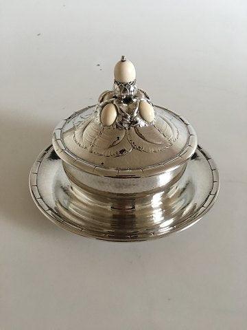 Georg Jensen Sterling Sølv Kaviar Skål No 44 - Danam Antik