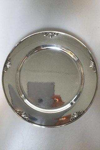 Georg Jensen Sterling Sølv Konge Dækketallerken No 642A - Danam Antik