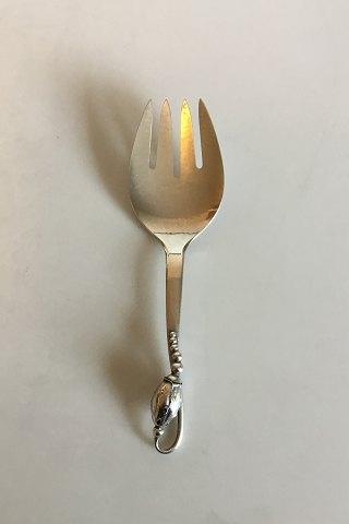 Georg Jensen Sterling Sølv Magnolia No 84 Servingsgaffel - Danam Antik