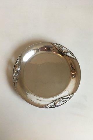 Georg Jensen Sterling Sølv Magnolia Rund Bakke No 2B - Danam Antik