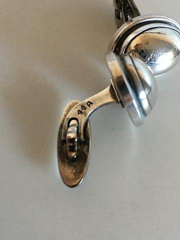 Georg Jensen Sterling Sølv Manchetknapper No 44A med Sølvsten - Danam Antik