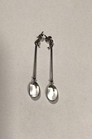 Georg Jensen Sterling Sølv Ørestikker Dew Drop Torun - Danam Antik