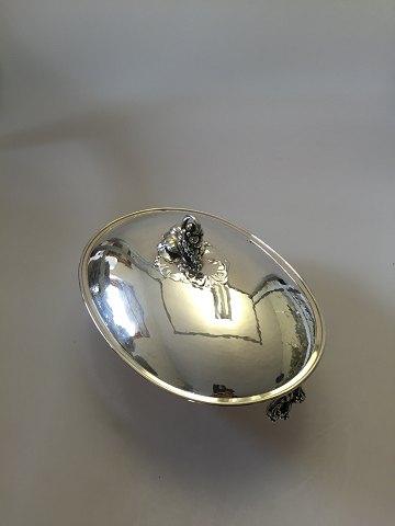 Georg Jensen Sterling Sølv oval Lågskål No 408B - Danam Antik