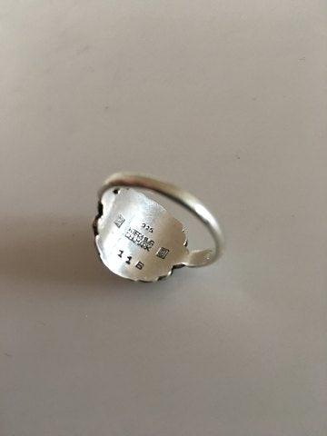 Georg Jensen Sterling Sølv Ring med Blå Lapis No 11B - Danam Antik