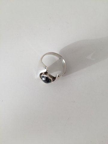 Georg Jensen Sterling Sølv Ring med Hæmatit No 139 - Danam Antik