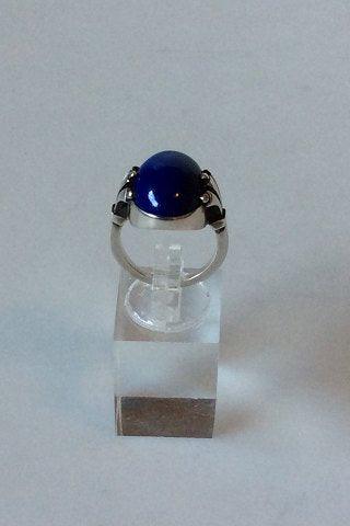 Georg Jensen Sterling Sølv Ring med Lapis Lazuli No. 51 - Danam Antik