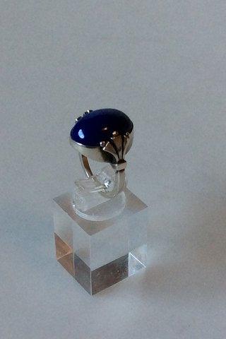 Georg Jensen Sterling Sølv Ring med Lapis Lazuli No. 51 - Danam Antik