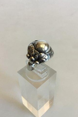 Georg Jensen Sterling Sølv Ring med Sølvsten No 11 B - Danam Antik